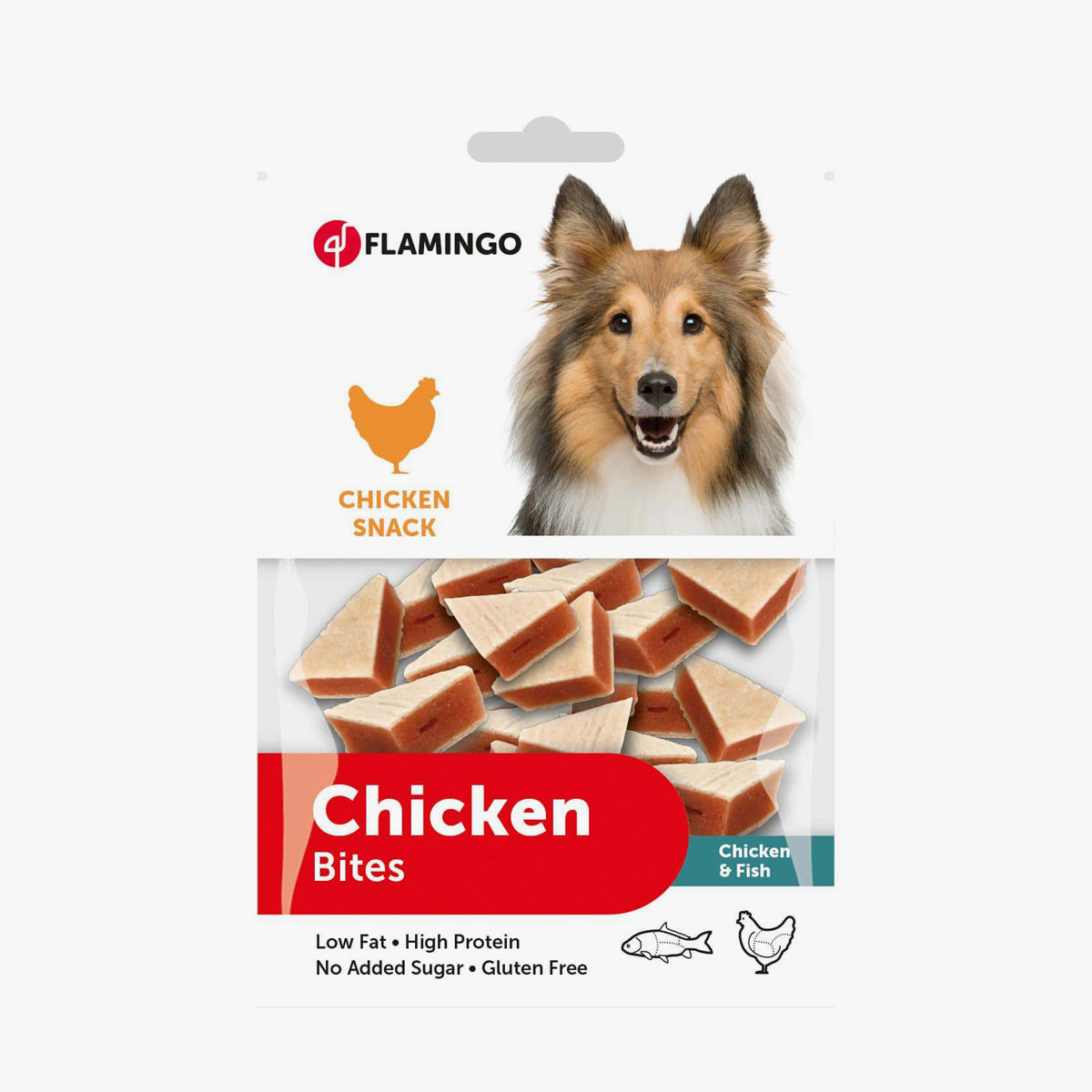 Flamingo Chick'N Snack Jerky & Pollock Sandwich Bites