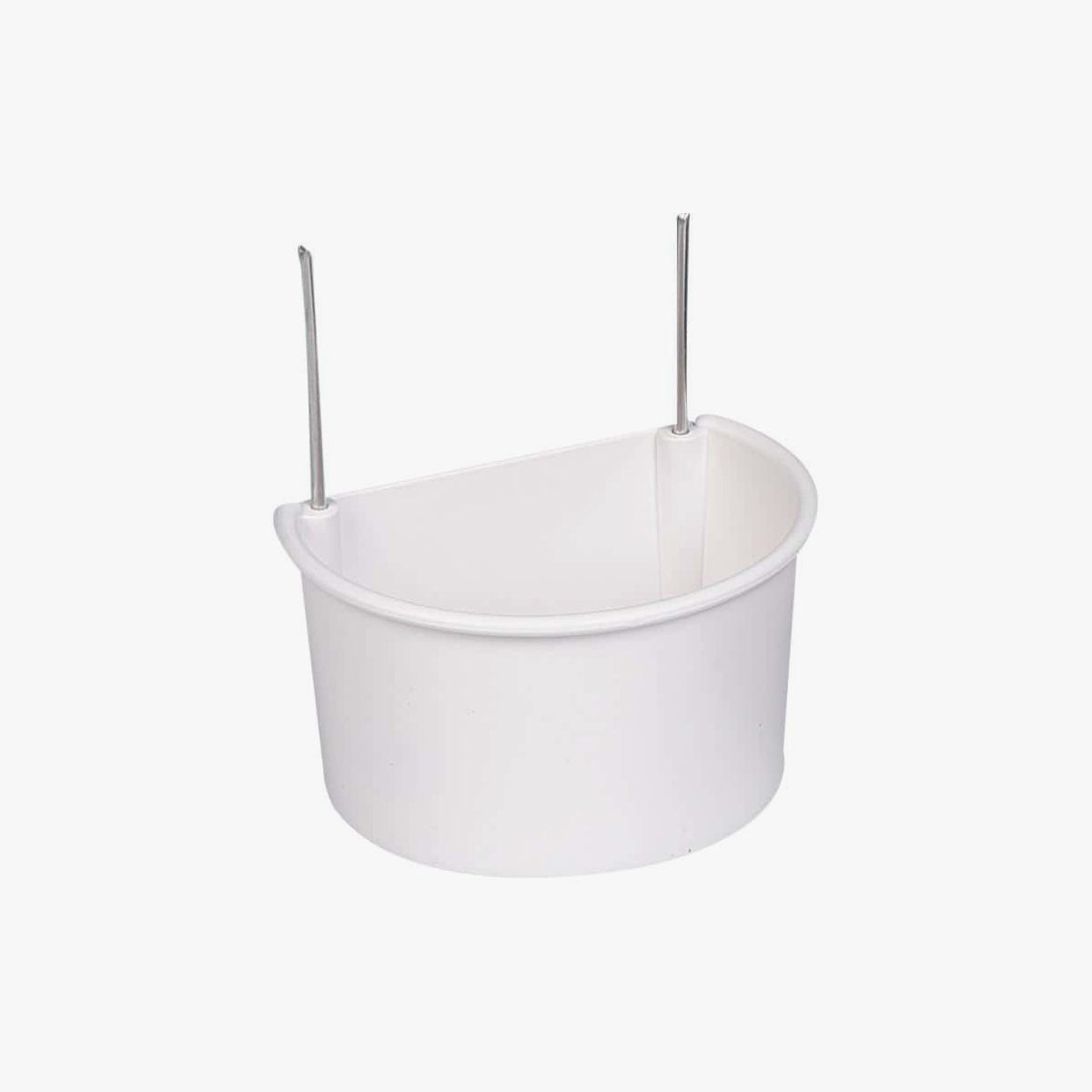 Seed Cup Parakeets White 11X8.5X6Cm