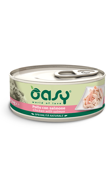 Oasy Wet Cat Ntl Chicken with Salmon 150G