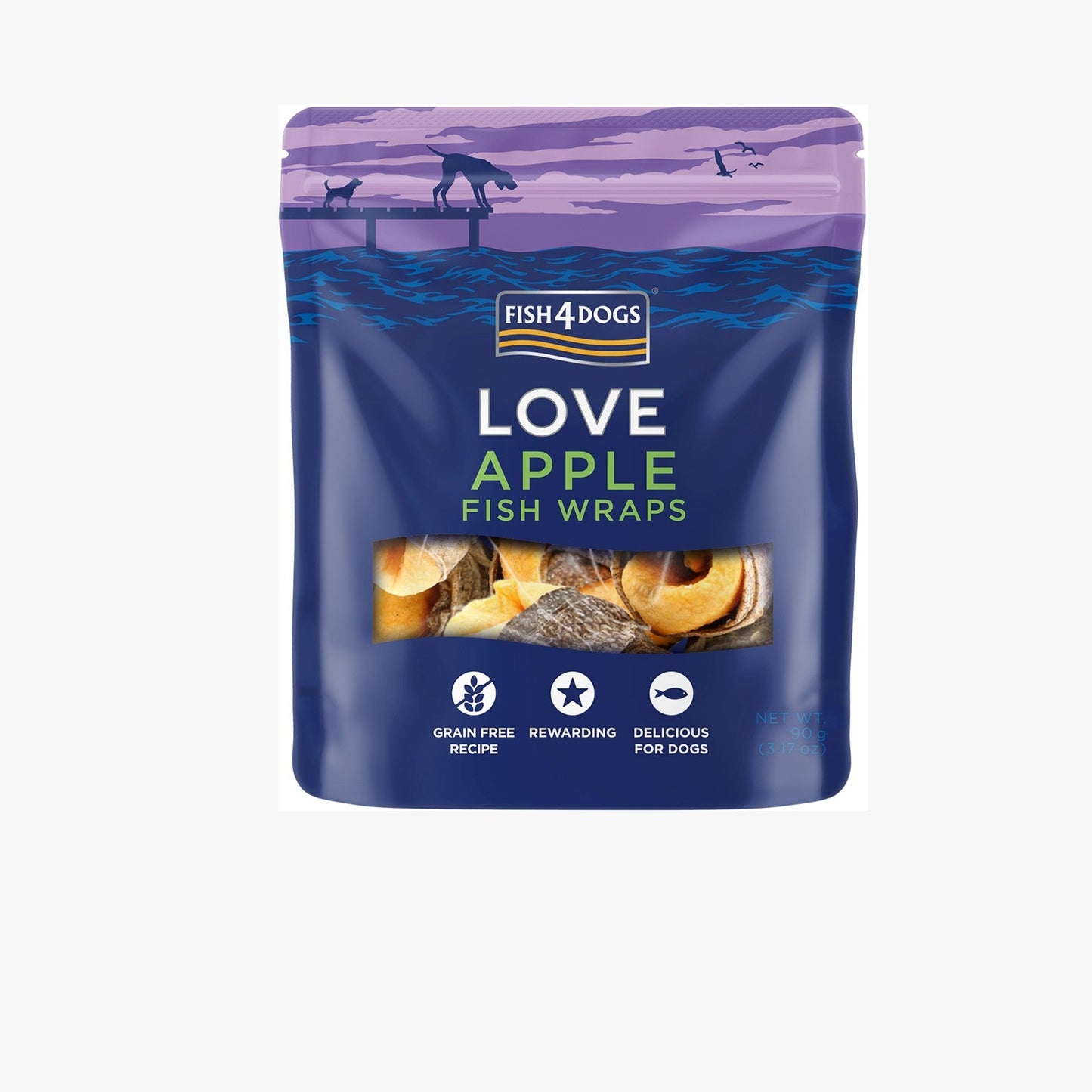 Fish4Dogs Love Apple Fish Wraps 90g