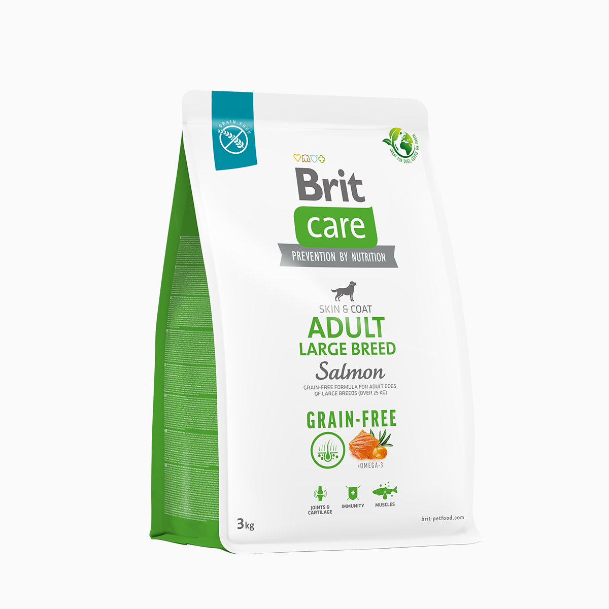 Brit Care Grain-Free Adult Large Breed Salmon & Potato Dog Food 3kg