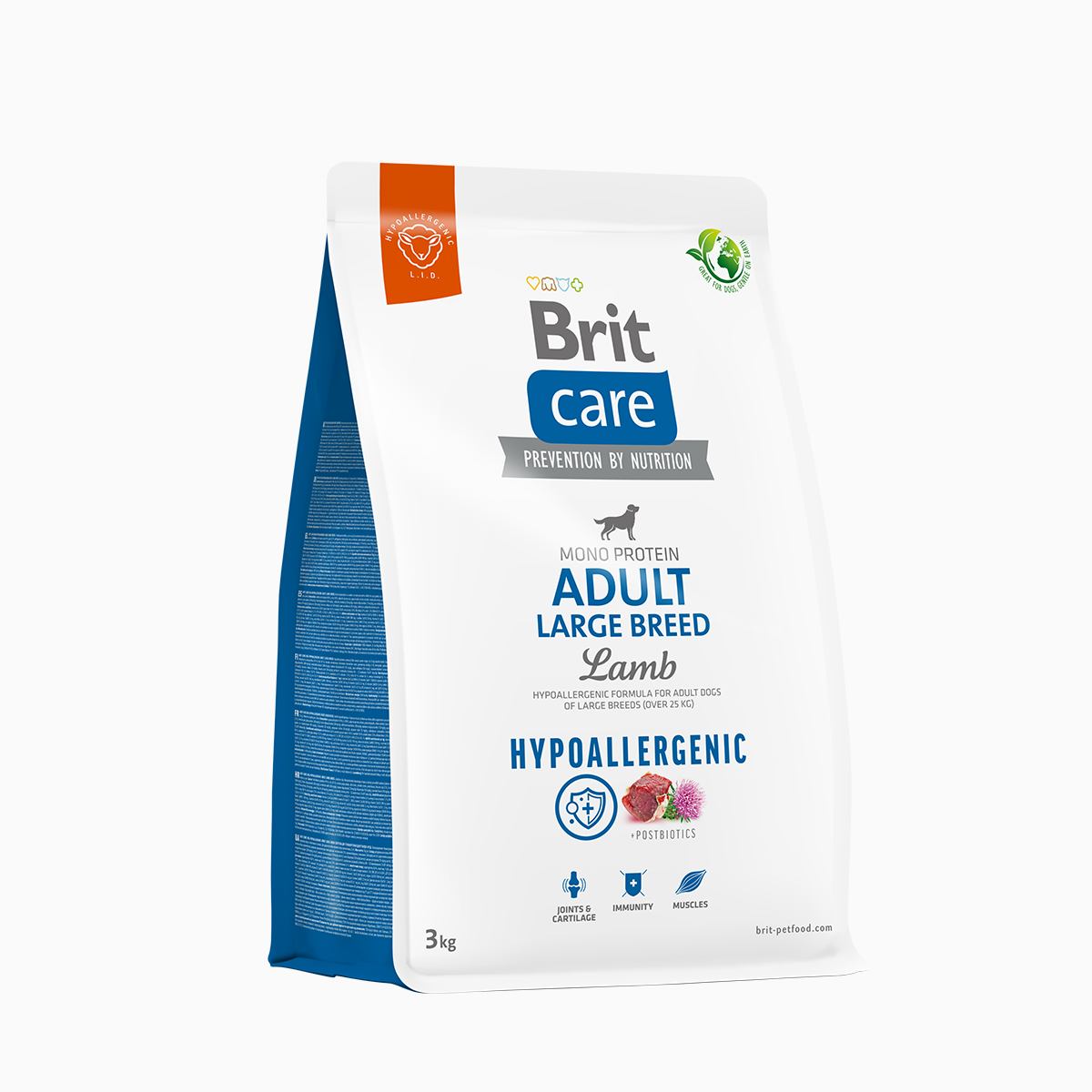Brit Care Hypoallergenic Adult Large Breed – Lamb & Rice – 3 kg