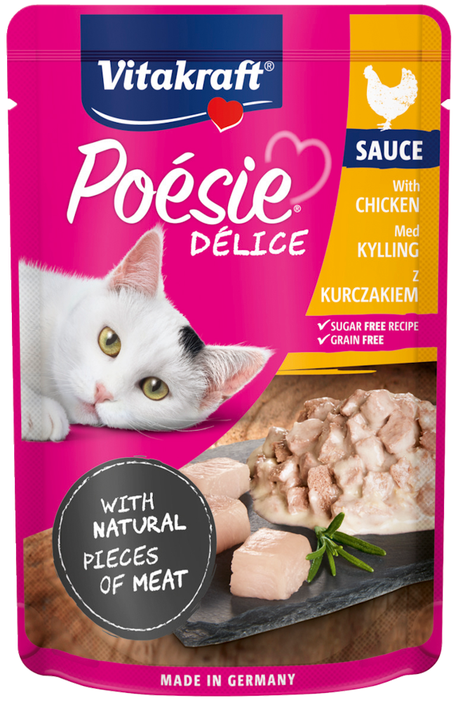 Vitakraft Poésie Délice in Sauce Chicken Flavoured 85g