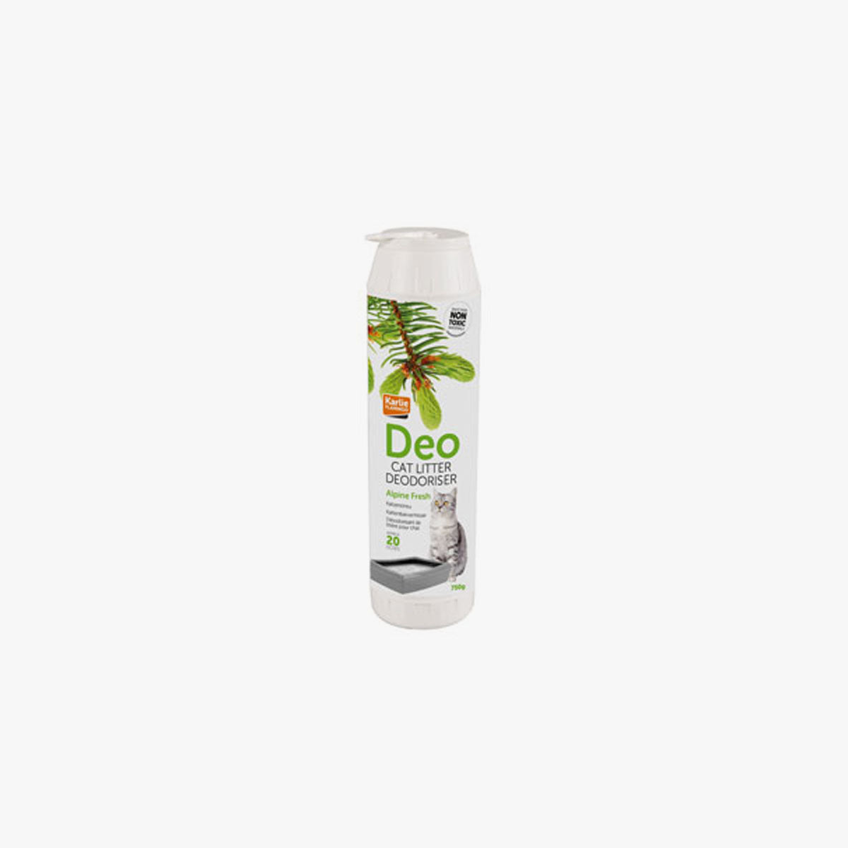 Flamingo Deo Cat Alpine Fresh Cat Litter Deodoriser 750g
