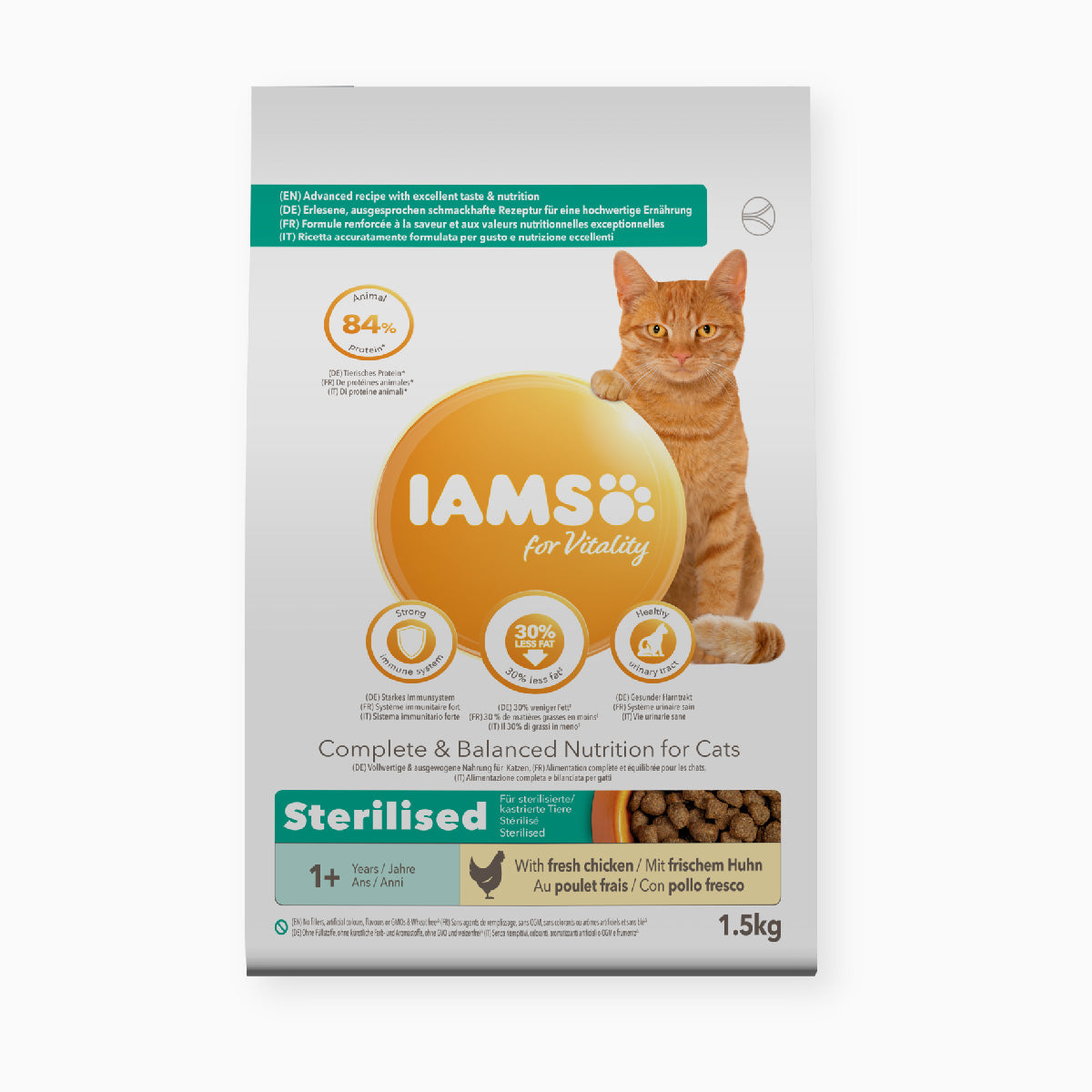 Iams Cat Adult Sterilised Chicken 1.5kg