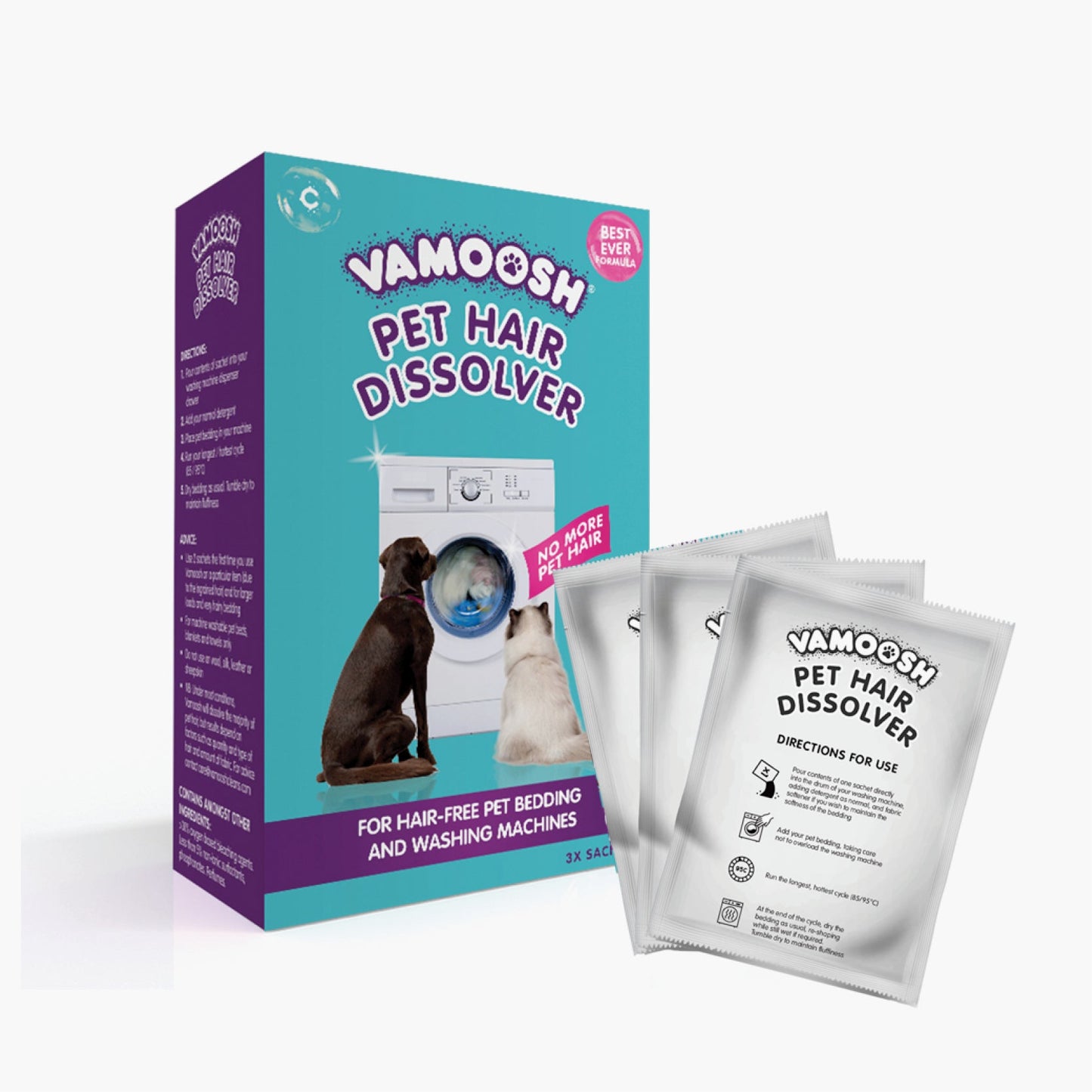 Vamoosh Pet Hair Dissolver 3x100G