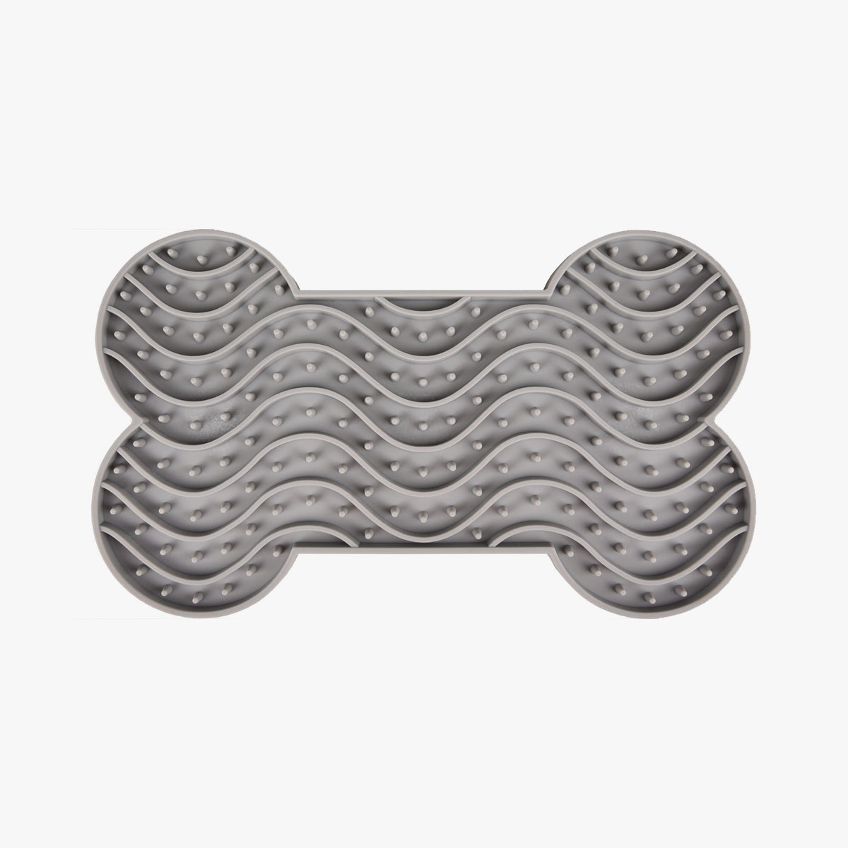 Lick Pad Yummee Silicone Bone Grey L