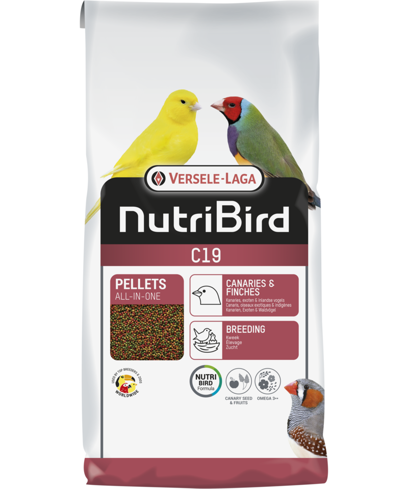 Versele-Laga NutriBird C19 Pellets All-in-One for Canaries & Finches 3kg