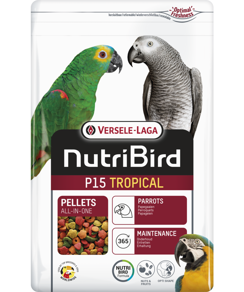 Versele-Laga NutriBird P15 Tropical Pellets All-in-One for Parrots 1kg