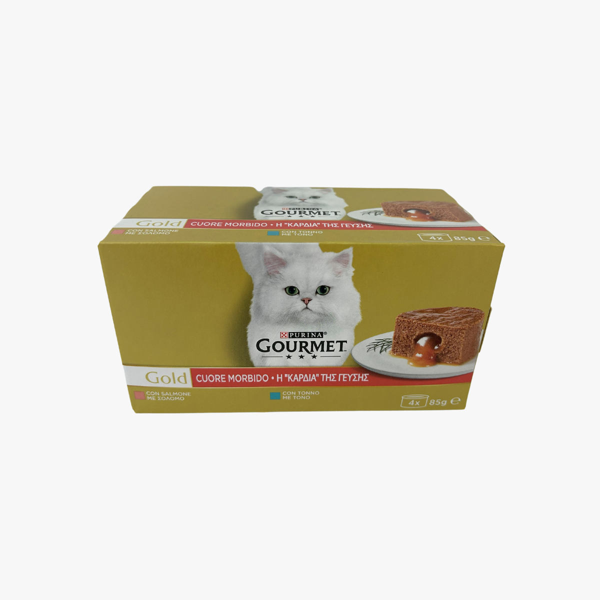 Purina Gourmet Gold Salmon Pâté Wet Cat Food 4 × 85g