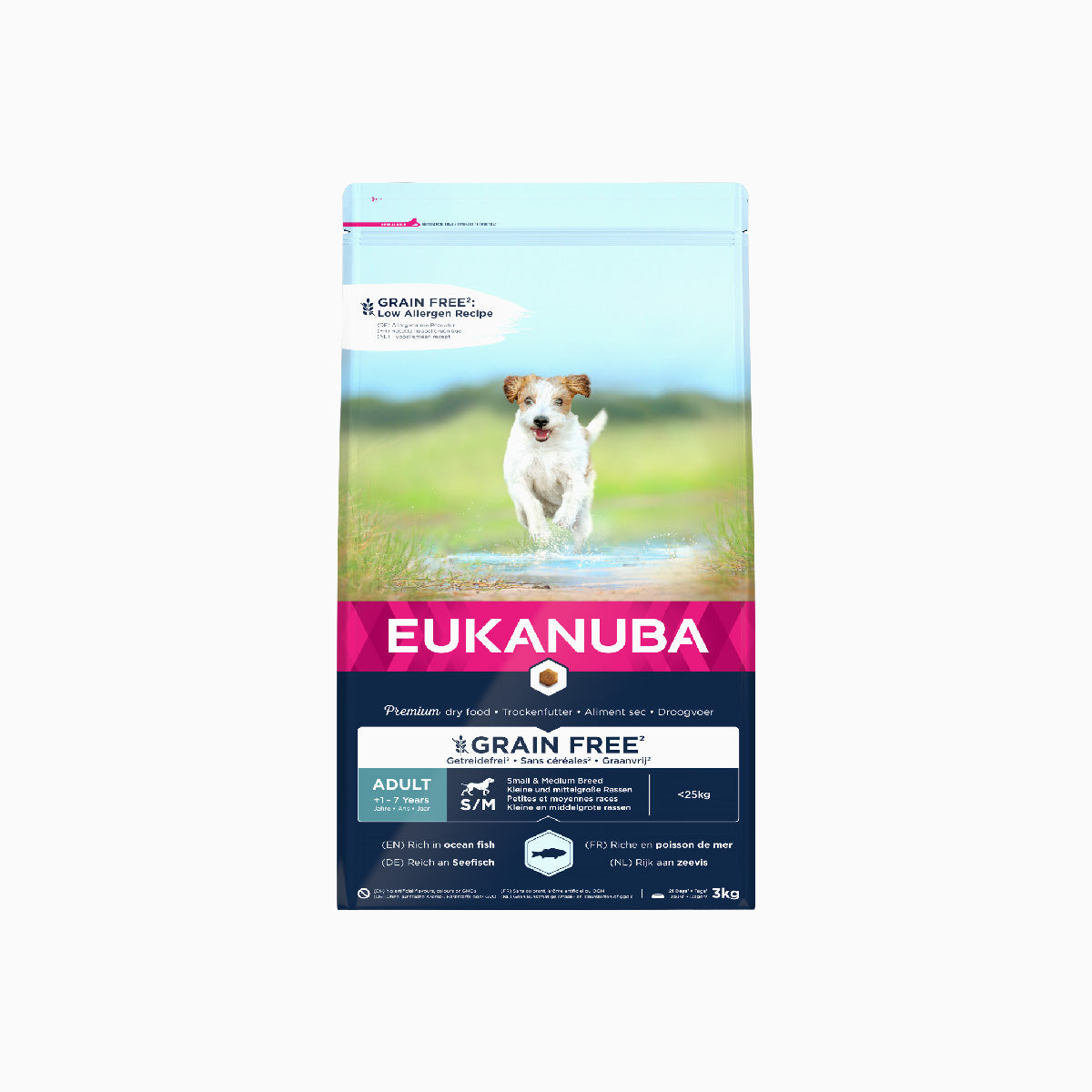 Eukanuba Dog Grain Free Adult Small & Medium Breed Ocean Fish & Salmon 3kg