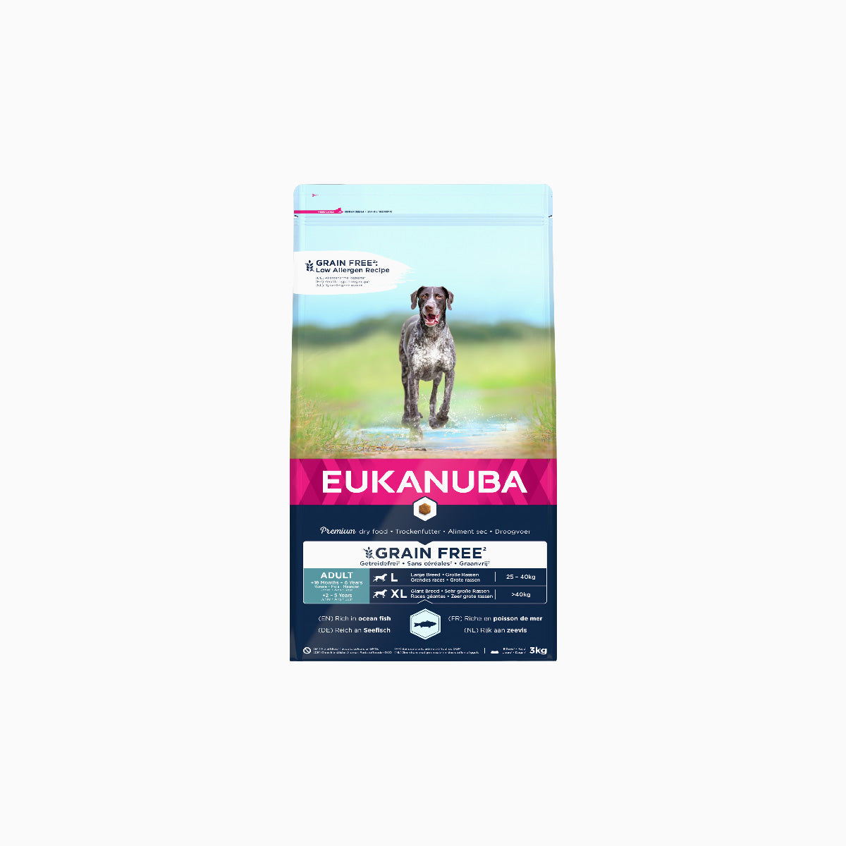 Eukanuba Dog Grain Free Adult Large Breed Ocean Fish & Salmon 3kg