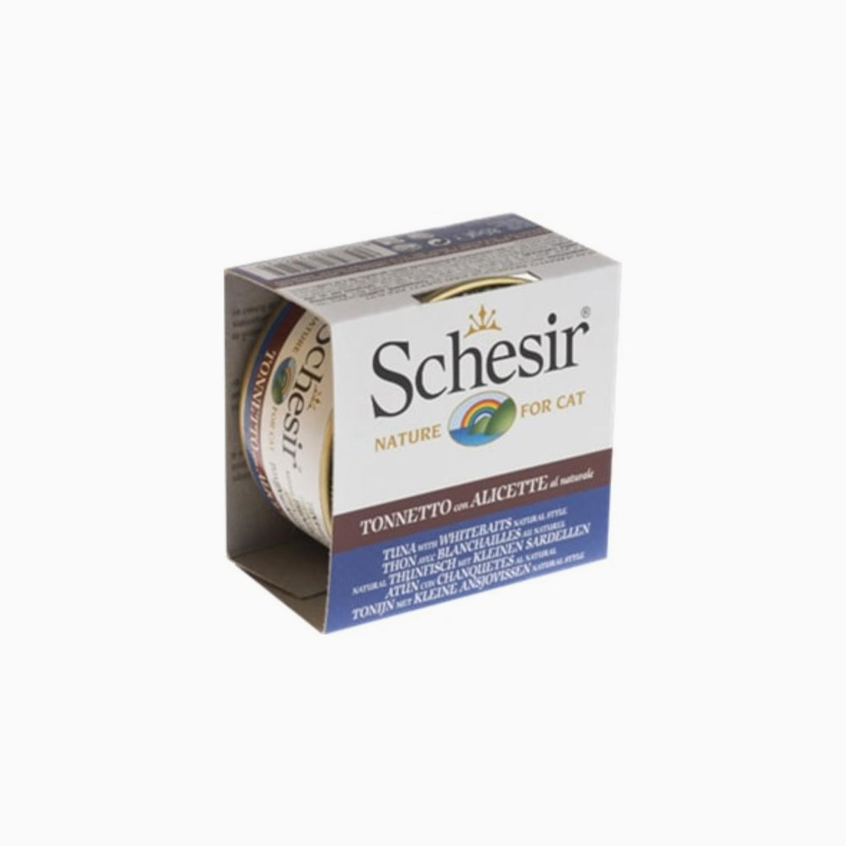 Schesir Tuna with Whitebaits 85 g – Wet Cat Food