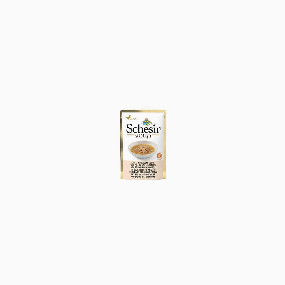 Schesir Cat Soup Pink Salm/Carr 40G