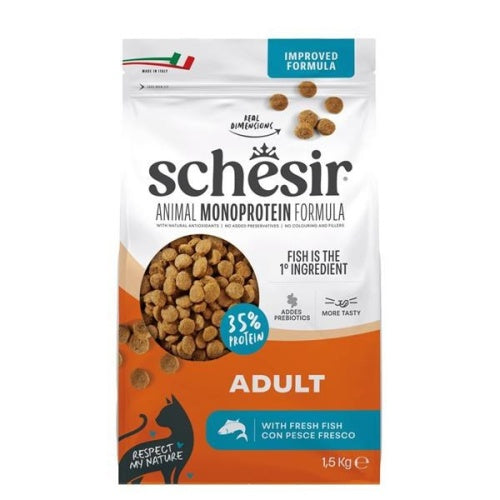 Schesir Adult Monoprotein Fish – Dry Cat Food 1.5 kg