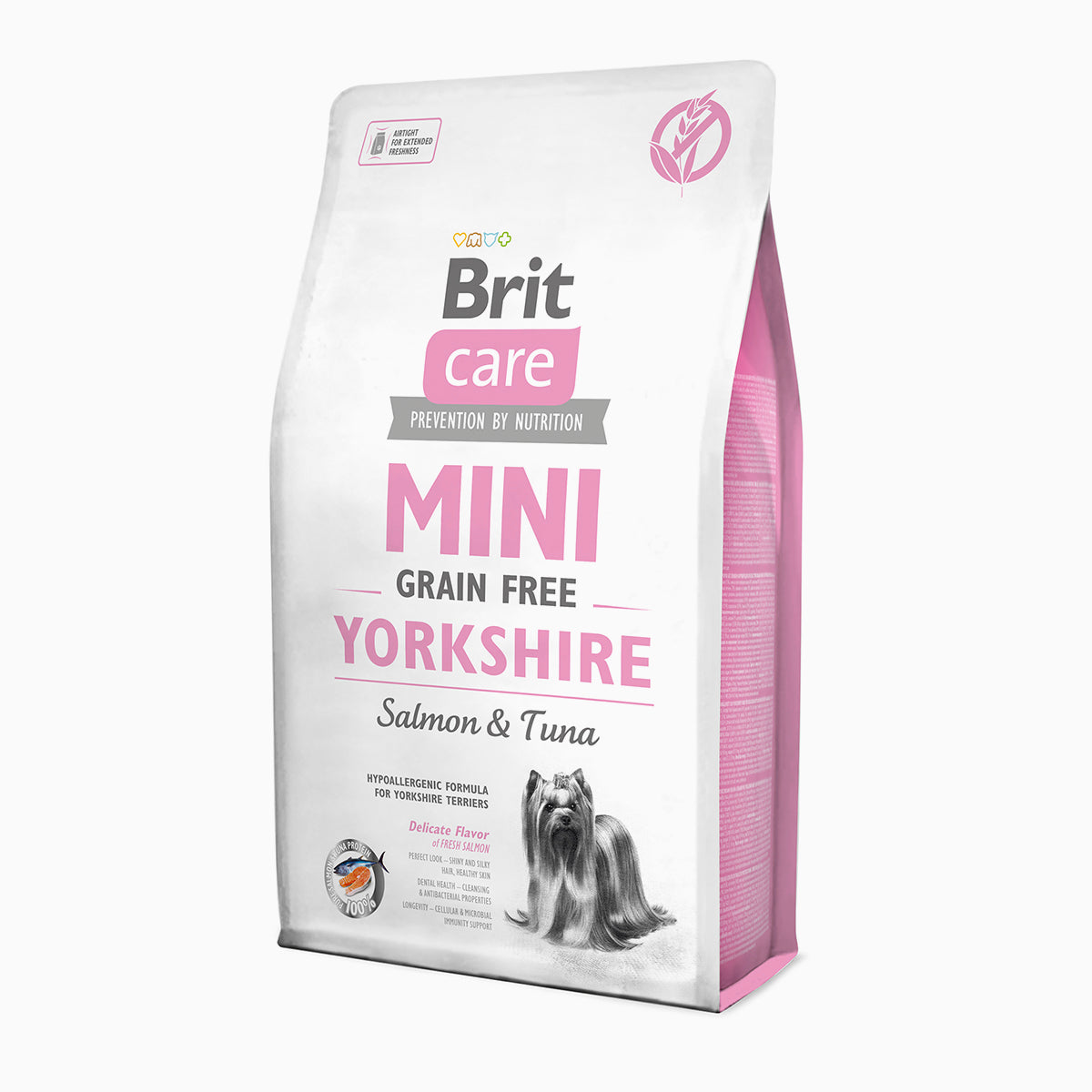 Brit Care Mini Grain Free Yorkshire Terrier Dog Food 2kg – Salmon & Tuna