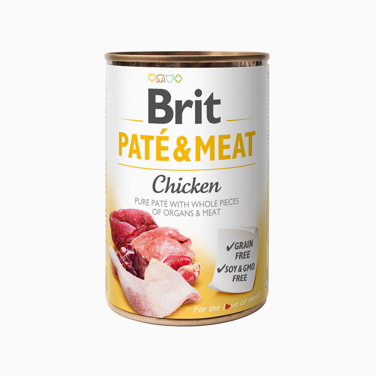 Brit Paté & Meat Chicken 400 g – Wet Dog Food