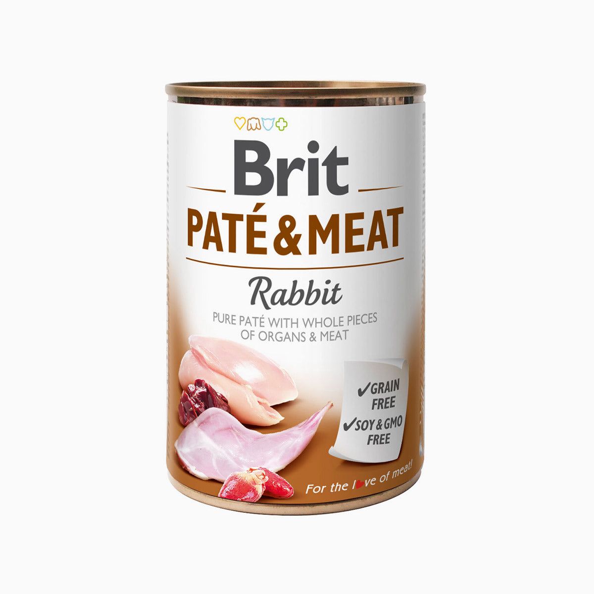 Brit Paté & Meat Rabbit 400 g – Wet Dog Food