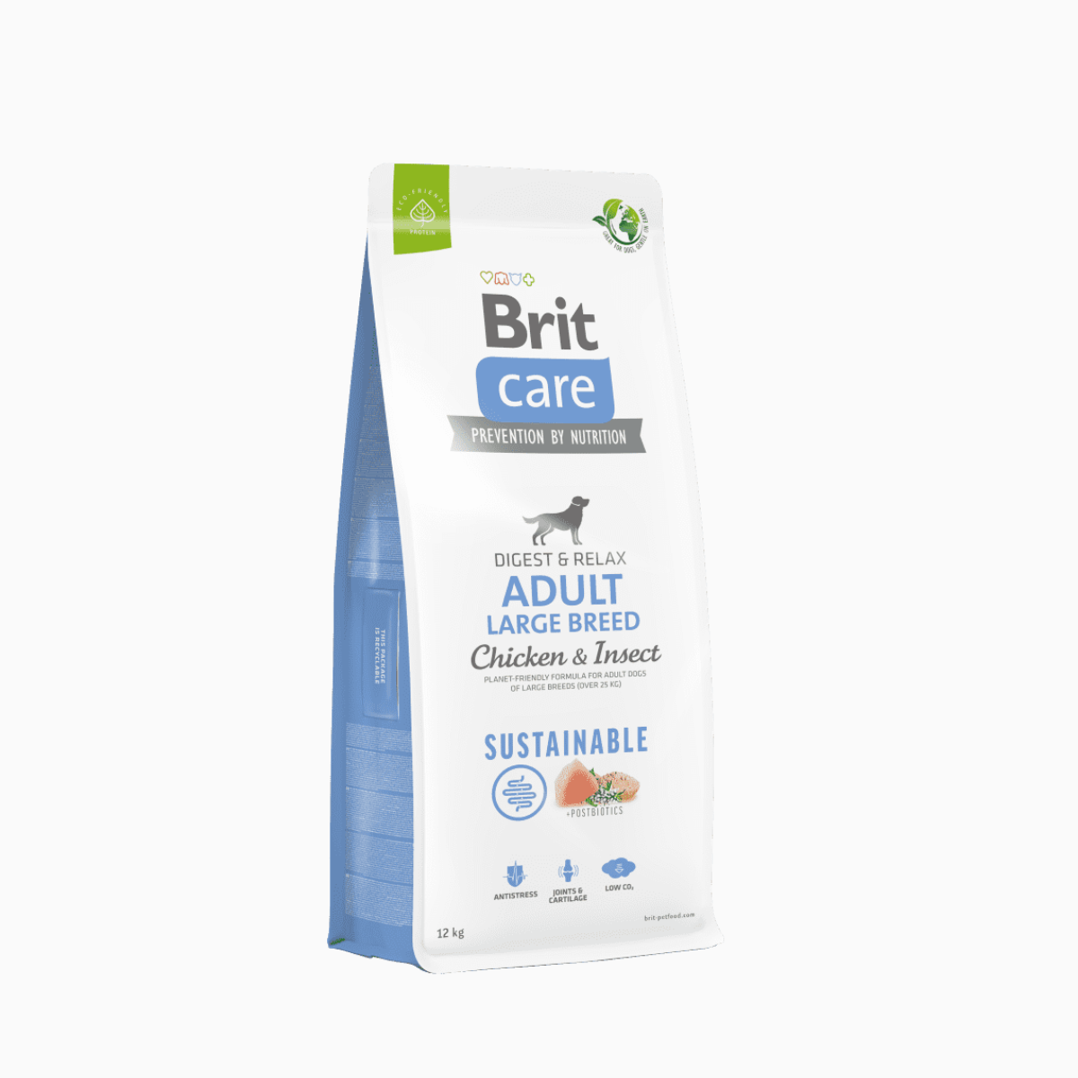 Brit Care Sustainable Adult Large Breed Digest & Relax Chicken & Insect Dog Food 3kg