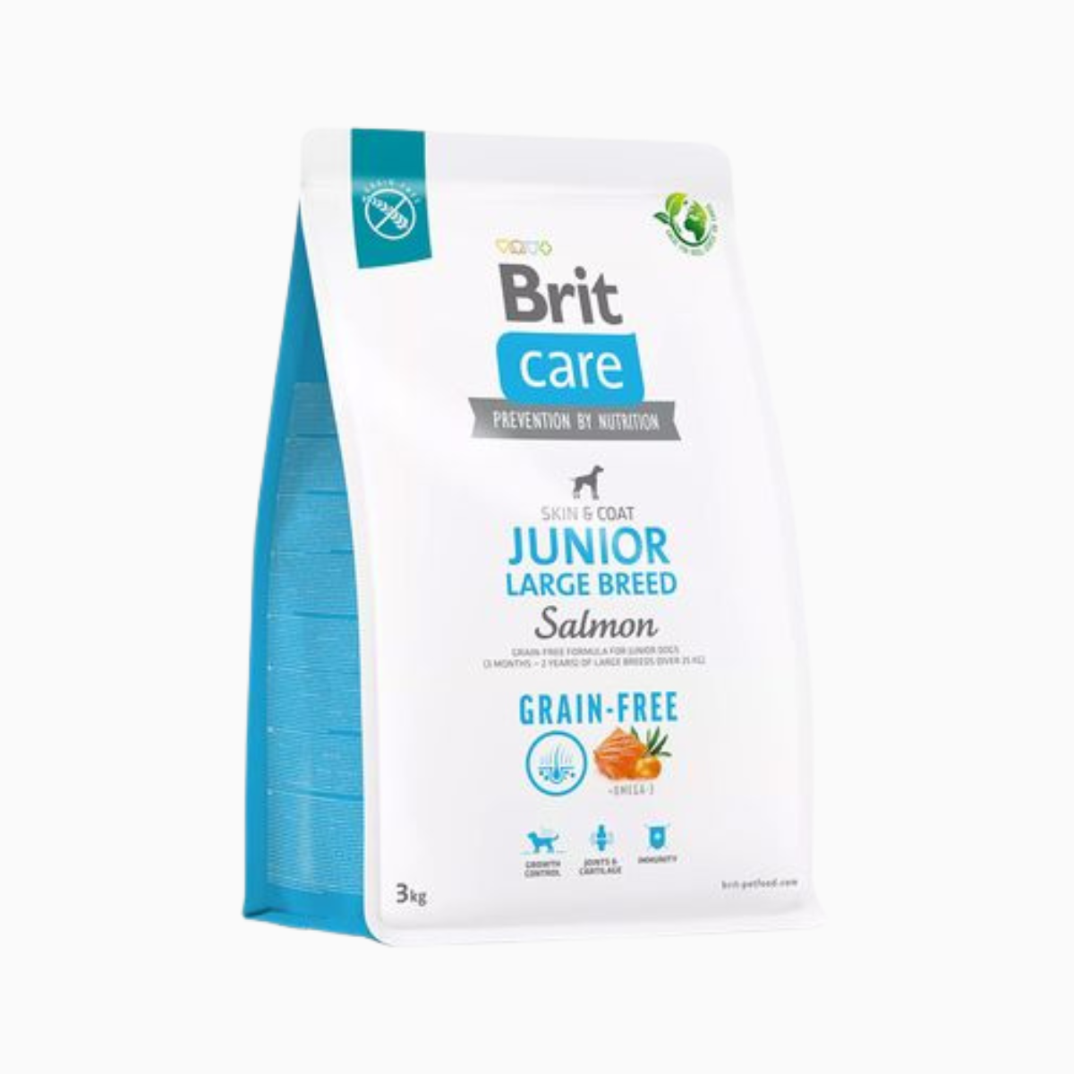 Brit Care Grain-Free Junior Large Breed Skin & Coat – Salmon & Potato – 3 kg