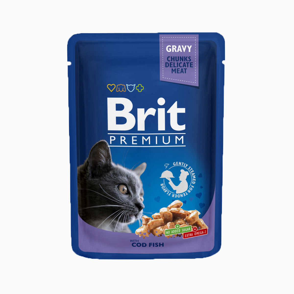Brit Premium Cat Pouches with Cod Fish 100g