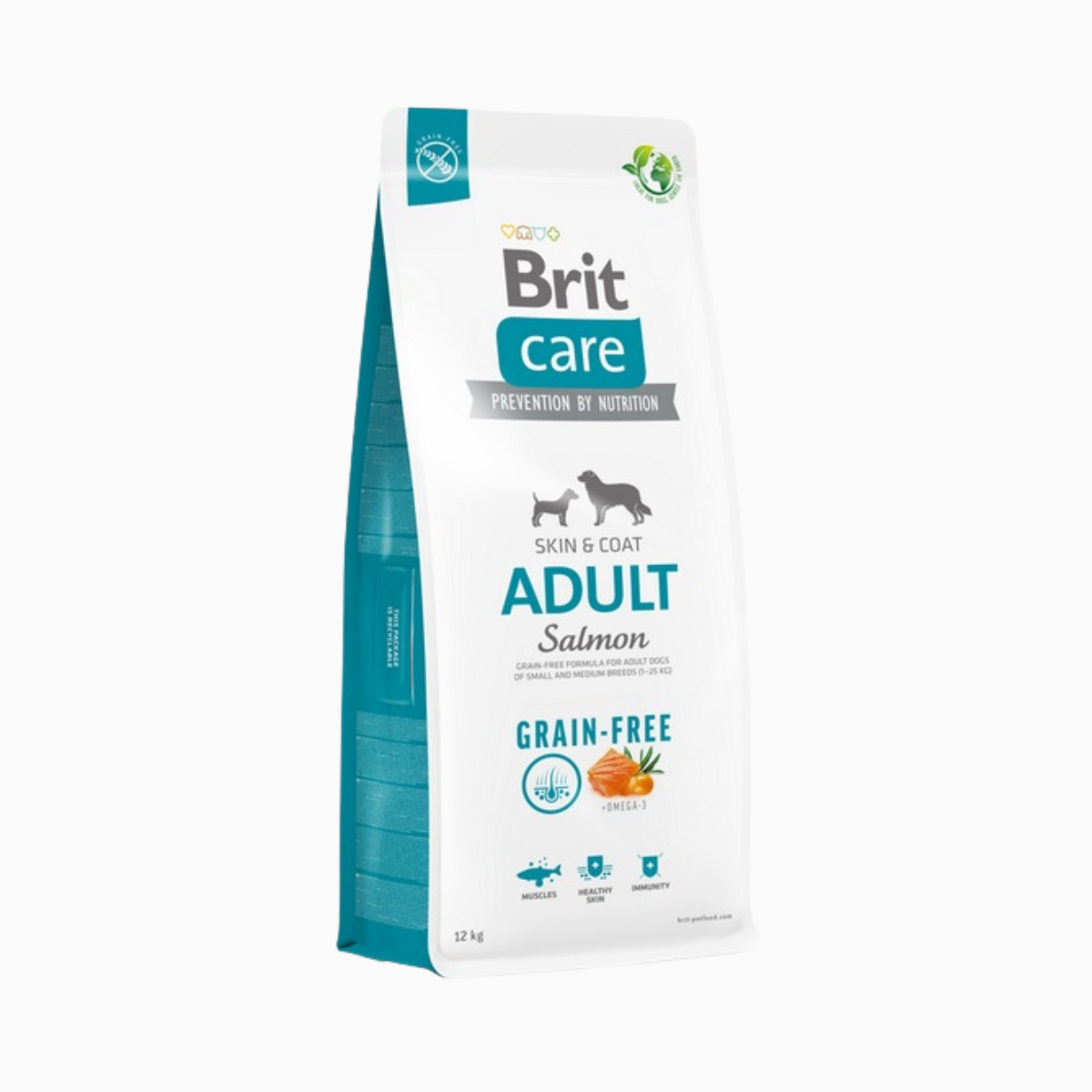 Brit Care Grain-Free Adult Salmon & Potato Dog Food 12kg – Skin & Coat