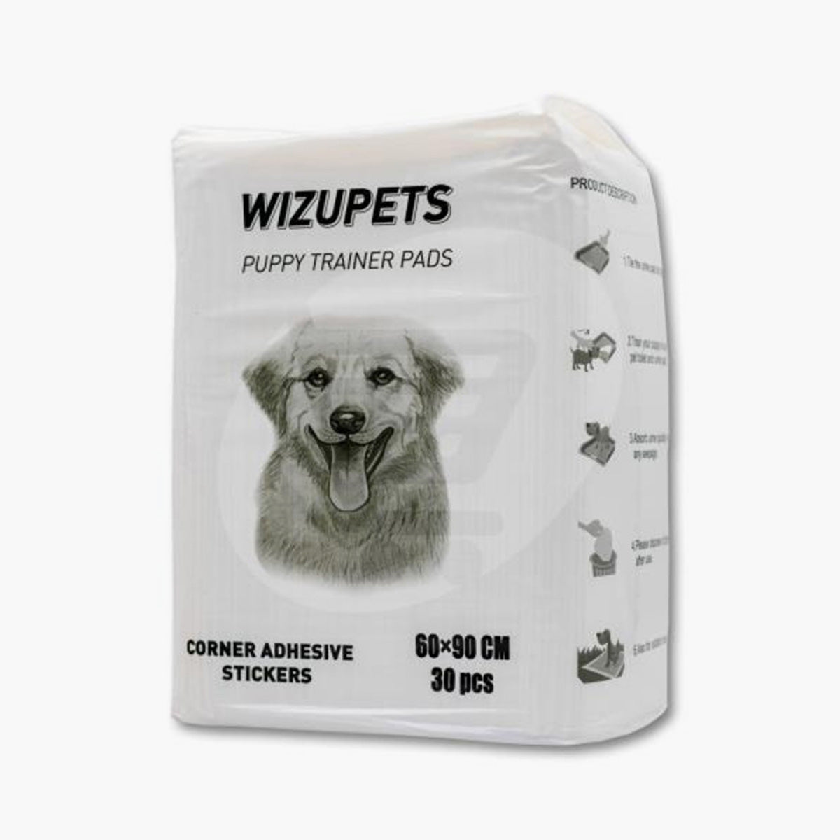 Wizupets Absorbent Training Pads for Dogs 60 × 90 cm – 30 Pieces