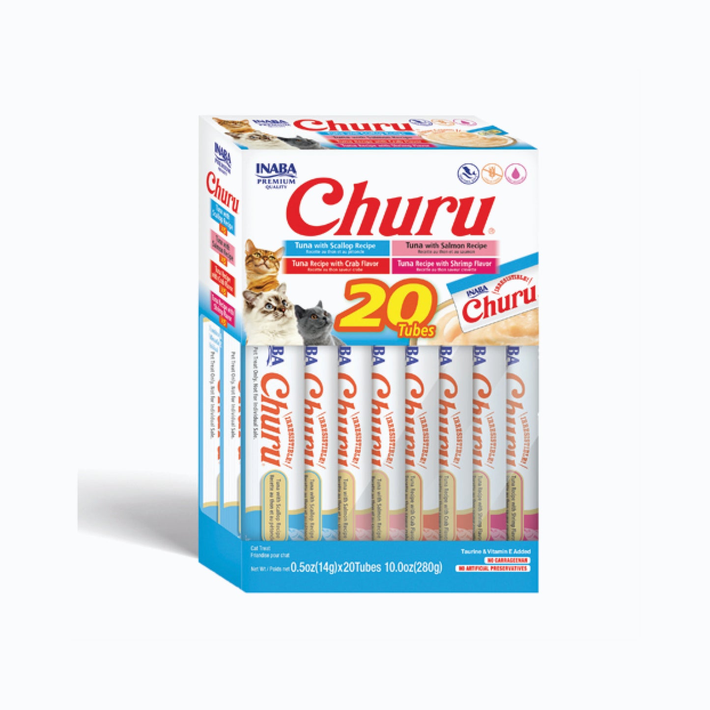 Churu 625 Box 20 Tubes Tuna/Seafood Variety