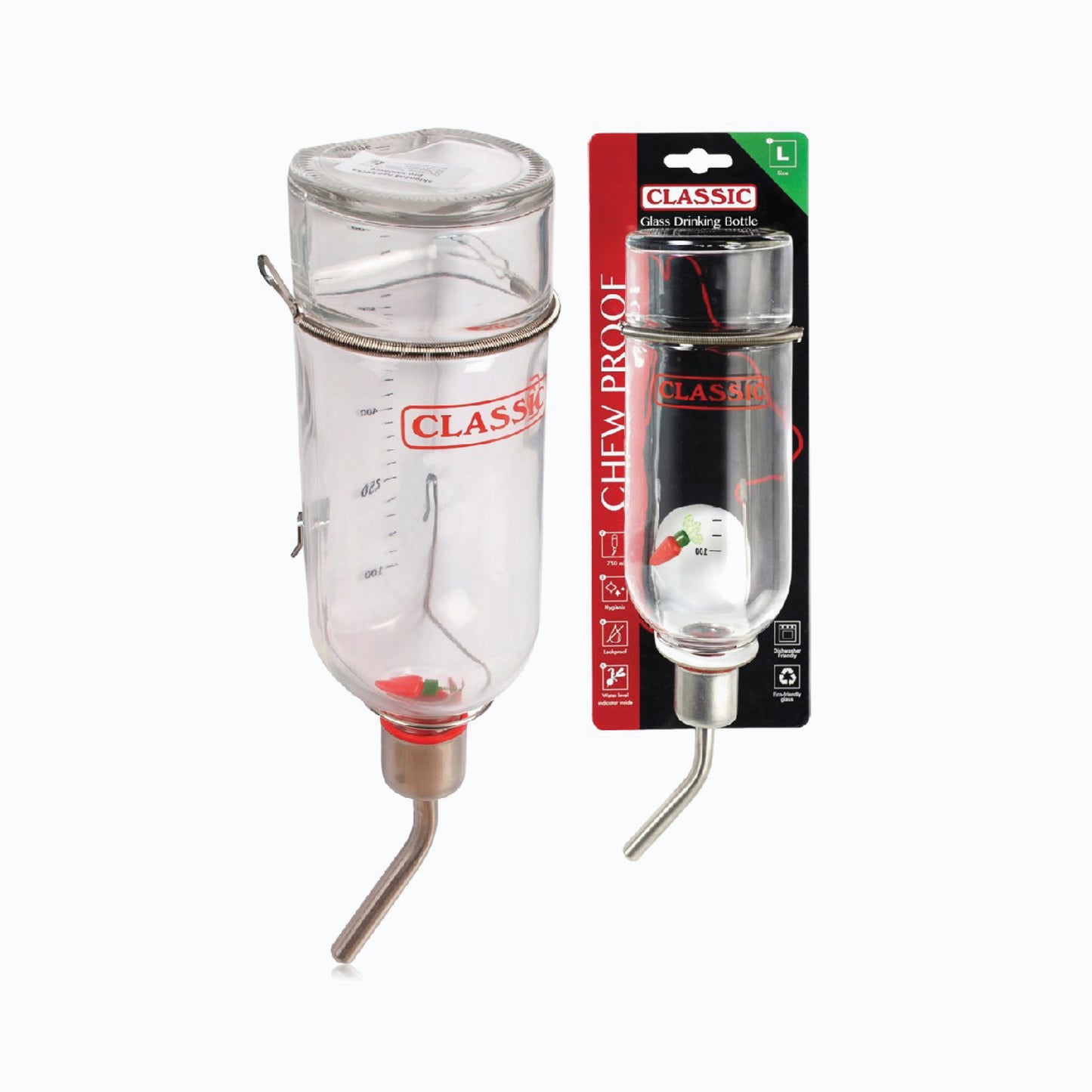 Classic Glass Drinking Bottle 750Ml
