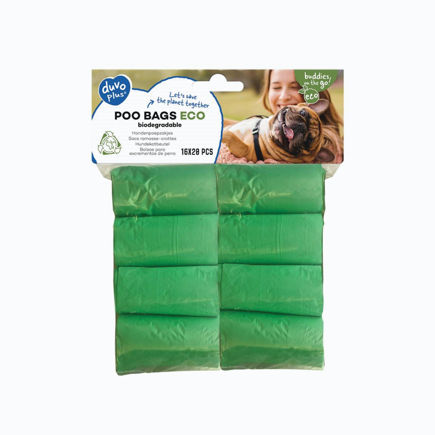 Duvo+ Poo Bags 16X20 Eco Biodegradable