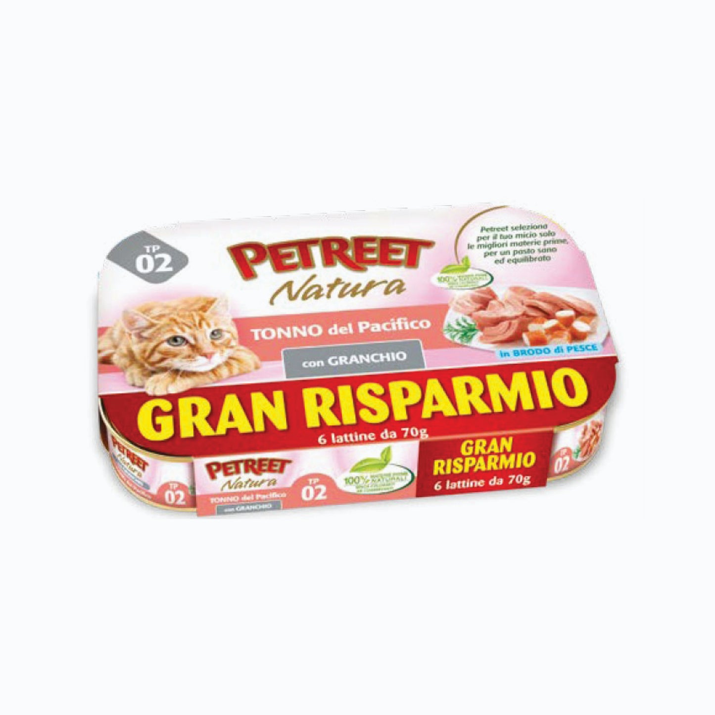 Petreet Tp02 Granchio 6X70G Value Pack