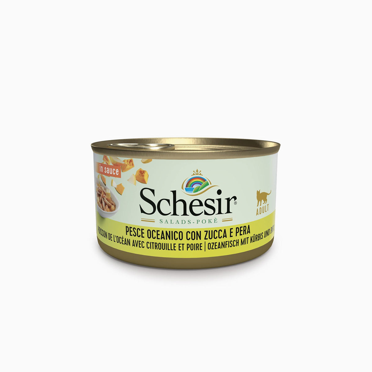 Schesir Cat Salad Oc.Fish W/Pump & Pear 85G