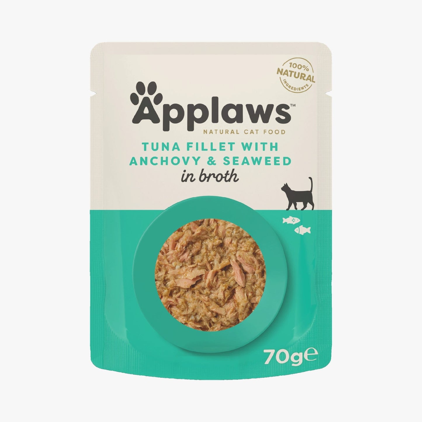 Applaws Cat Pouch Tuna with Anchovy in Broth 70g