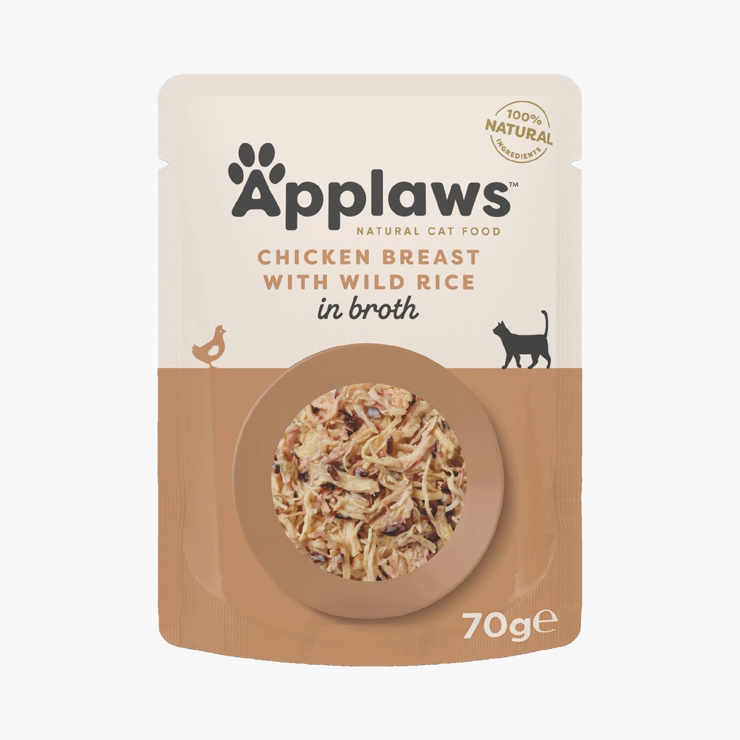 Applaws Cat Pouch Chicken with Wild Rice in Broth 70g