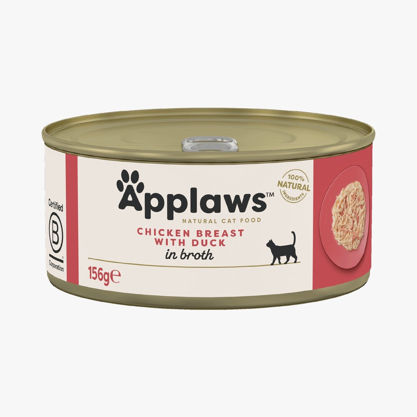 Applaws Cat Tin Chicken with Duck in Broth 156g