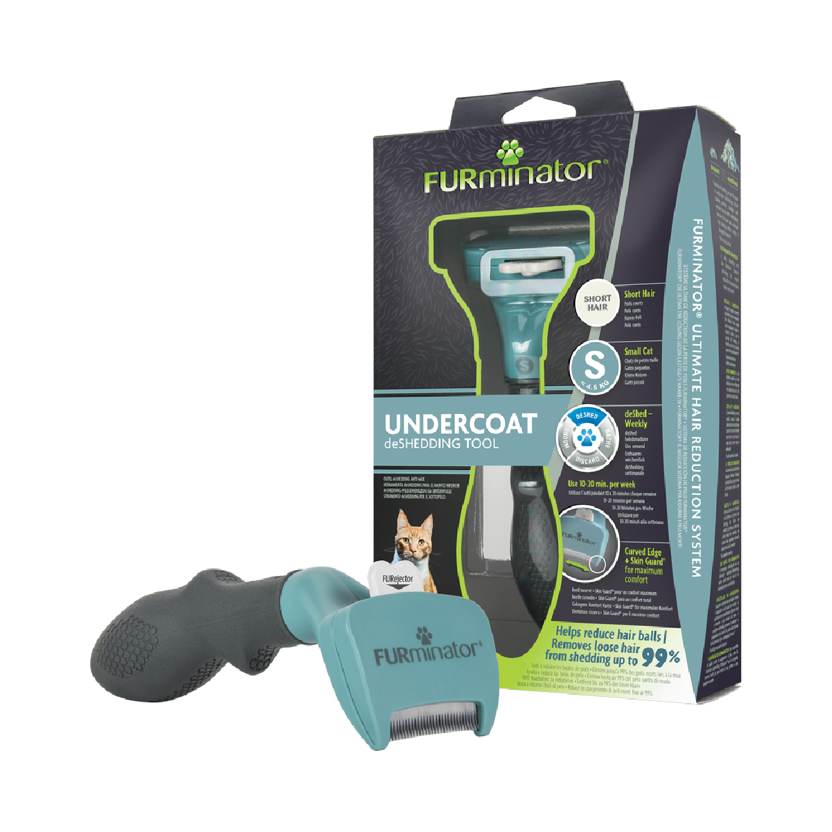 Furminator Undercoat DeShedding Tool Small Cat Short Hair