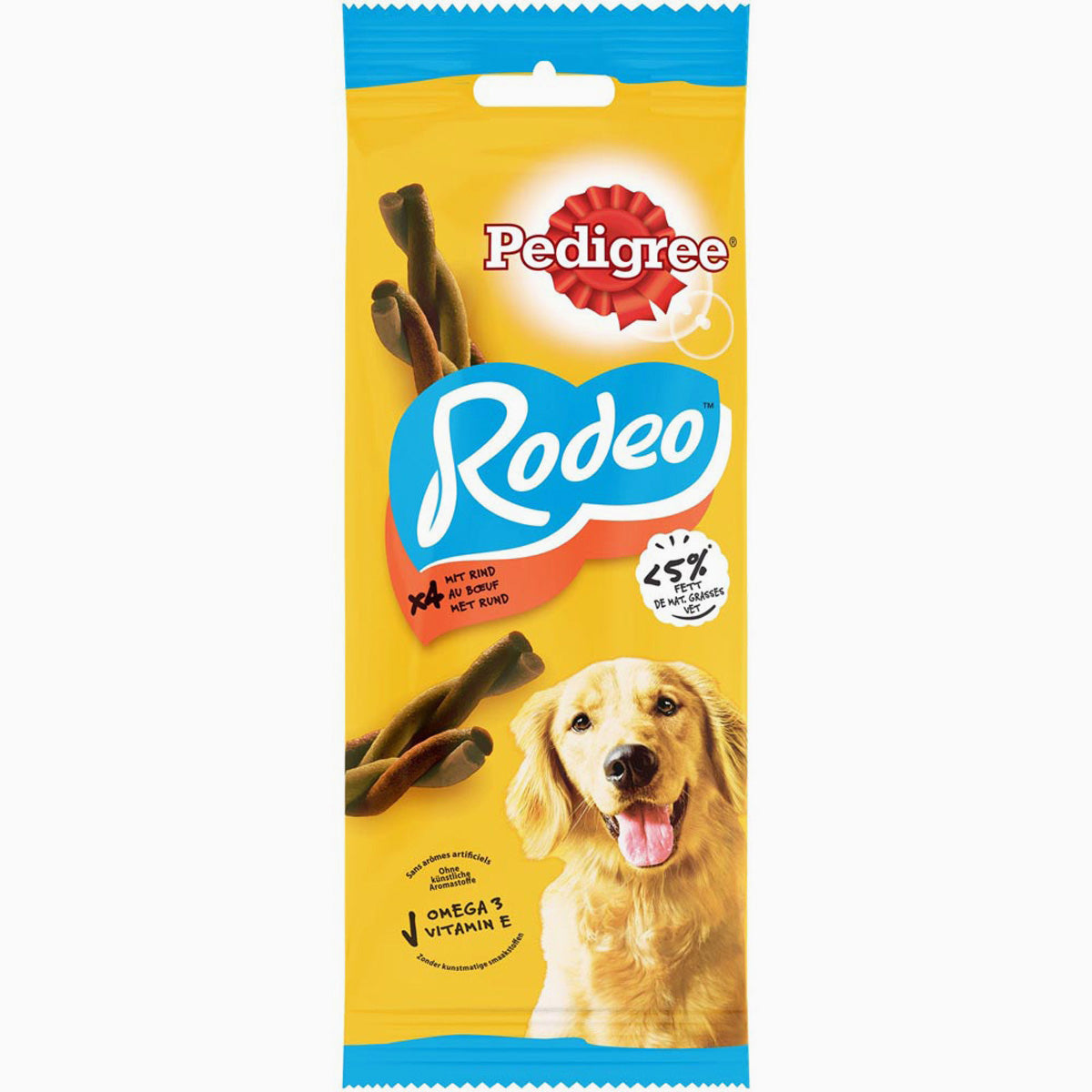 Pedigree Treat Beef Rodeo 4 Pcs - 20X70G