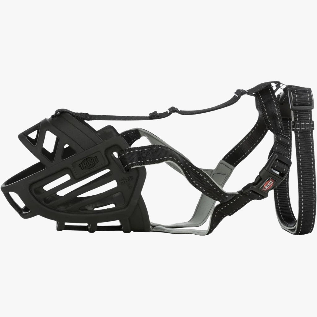 Trixie Muzzle Flex muzzle, silicone, M-L, black