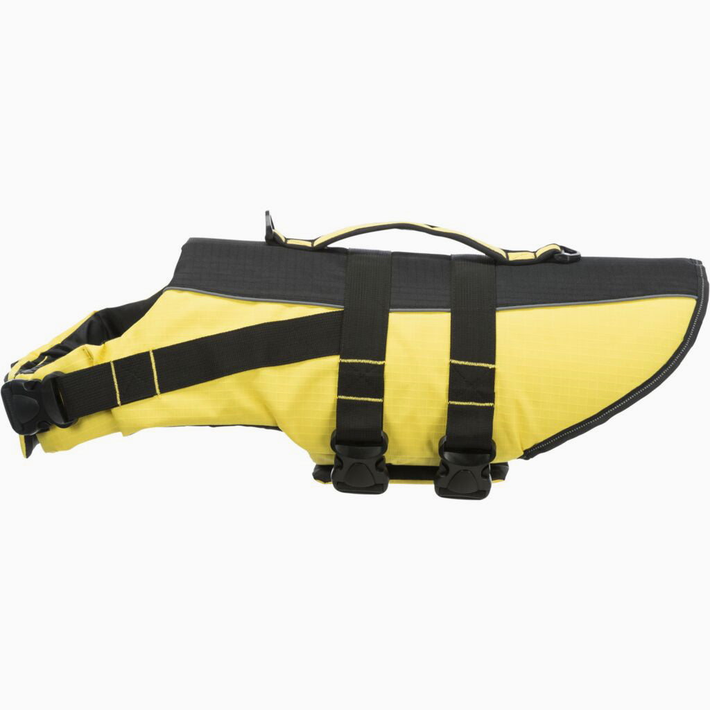Trixie Life vest for dogs, M: 45 cm: 45-72 cm, yellow/black