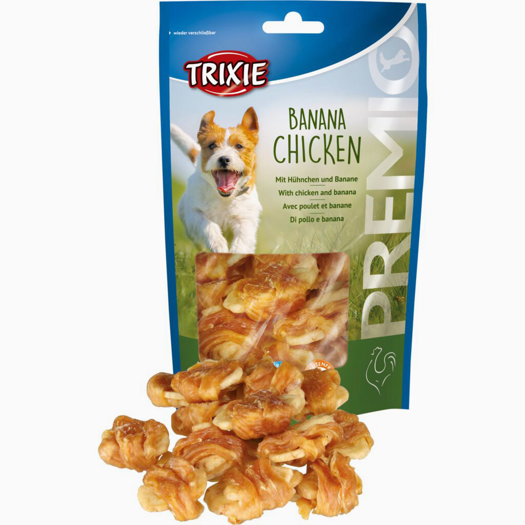 Trixie PREMIO Snack Bites w/ Banana and Chicken 100g