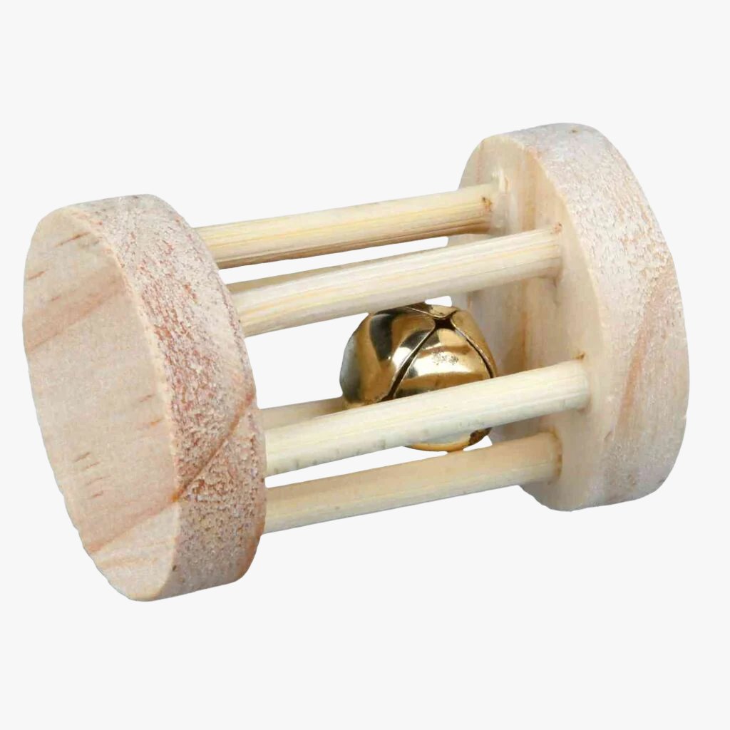Trixie Wooden playing roll for small animals, 3.5 x 5 cm