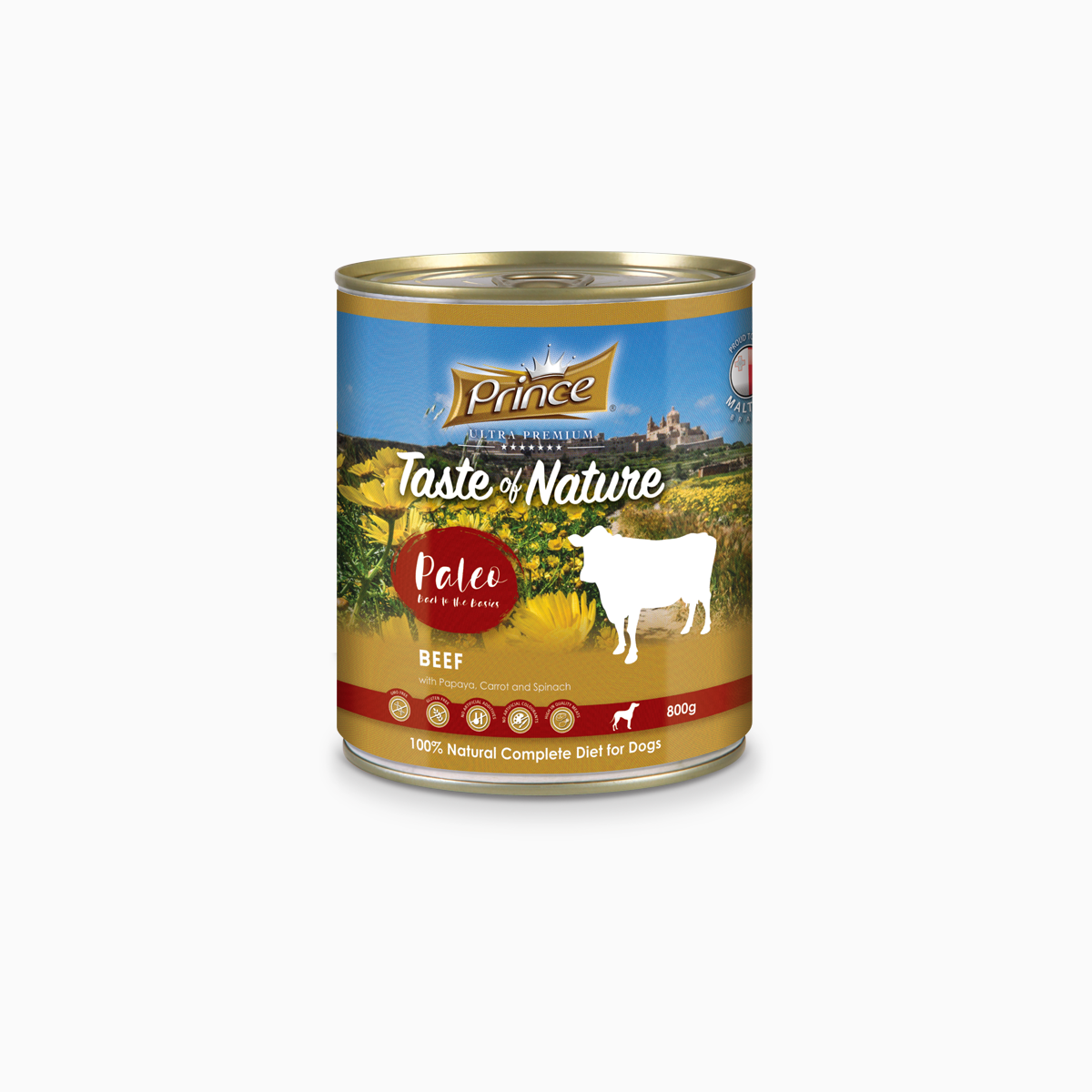 Prince Ton Paleo Beef Papya 800Gr Maroon