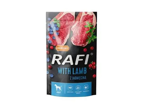 Rafi dog Fd Pate Lamb B.Ber/Cran 400g