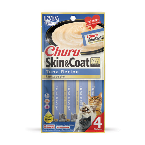 CHURU CAT SKIN & COAT TUNA X4P