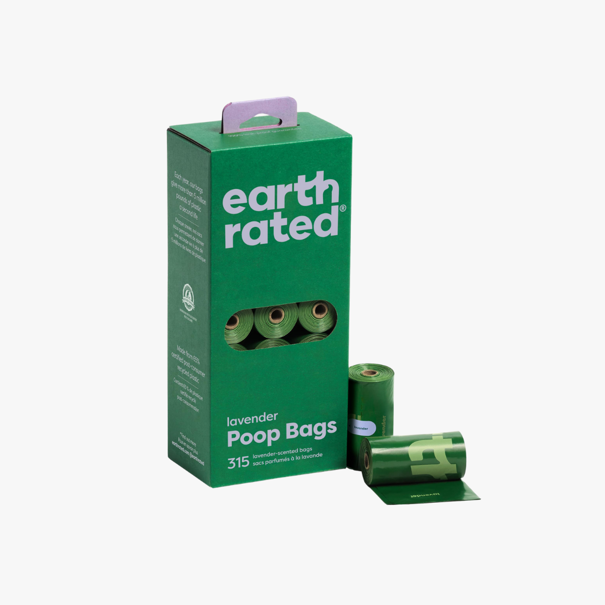 Earth Poop Bags 315Bgs 21 Rolls Lavander