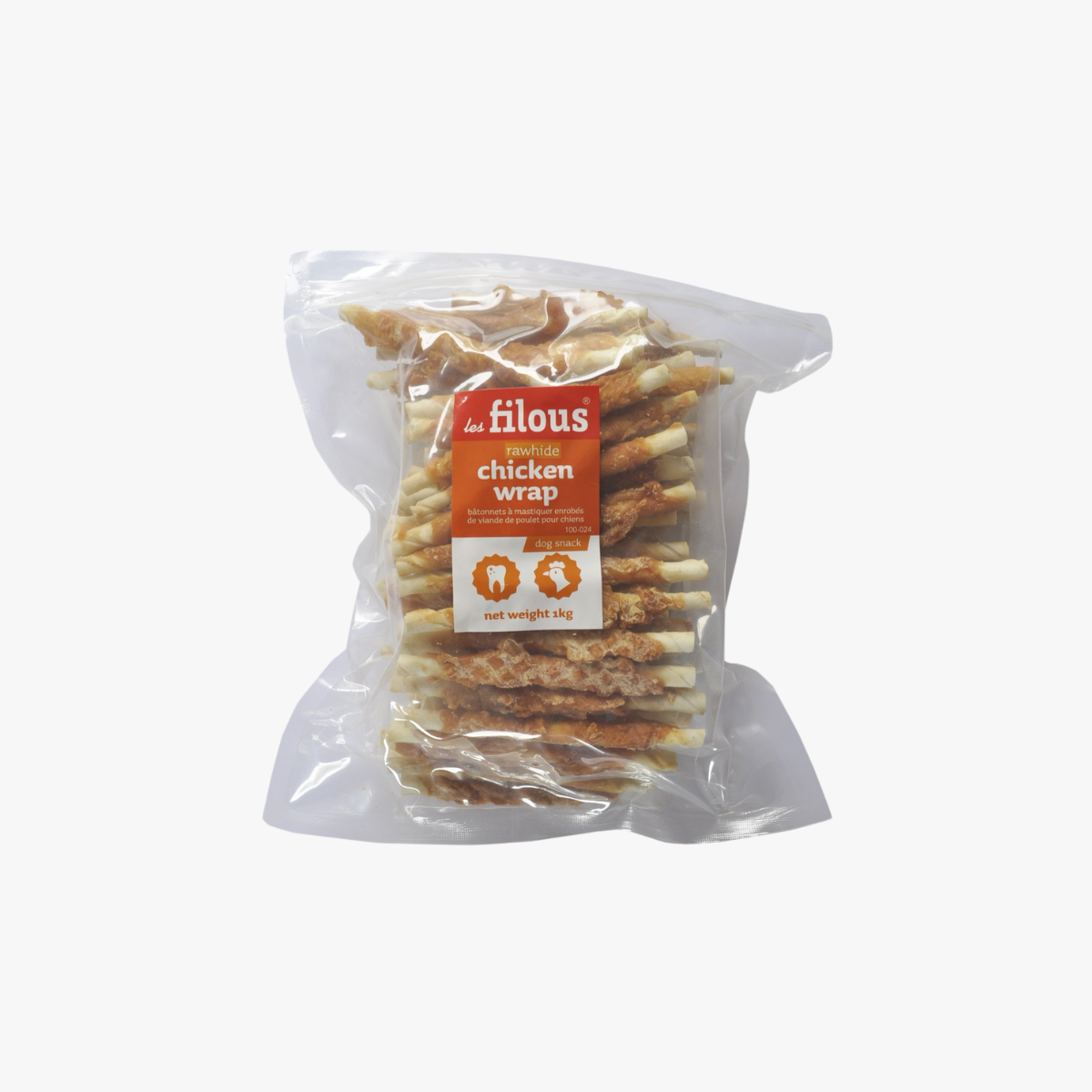 Eurosiam Les Filous Chicken Wrap Rawhide Dog Chews 1kg