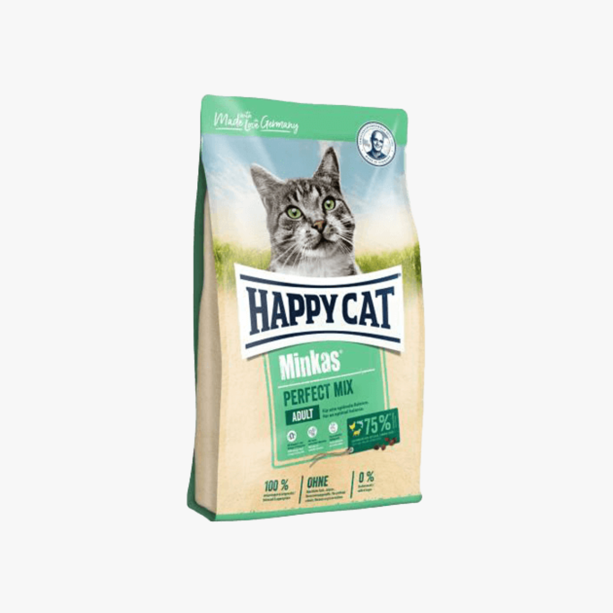 Happy Cat Minkas Perfect Mix Adult Dry Cat Food 10kg – Poultry, Fish & Lamb