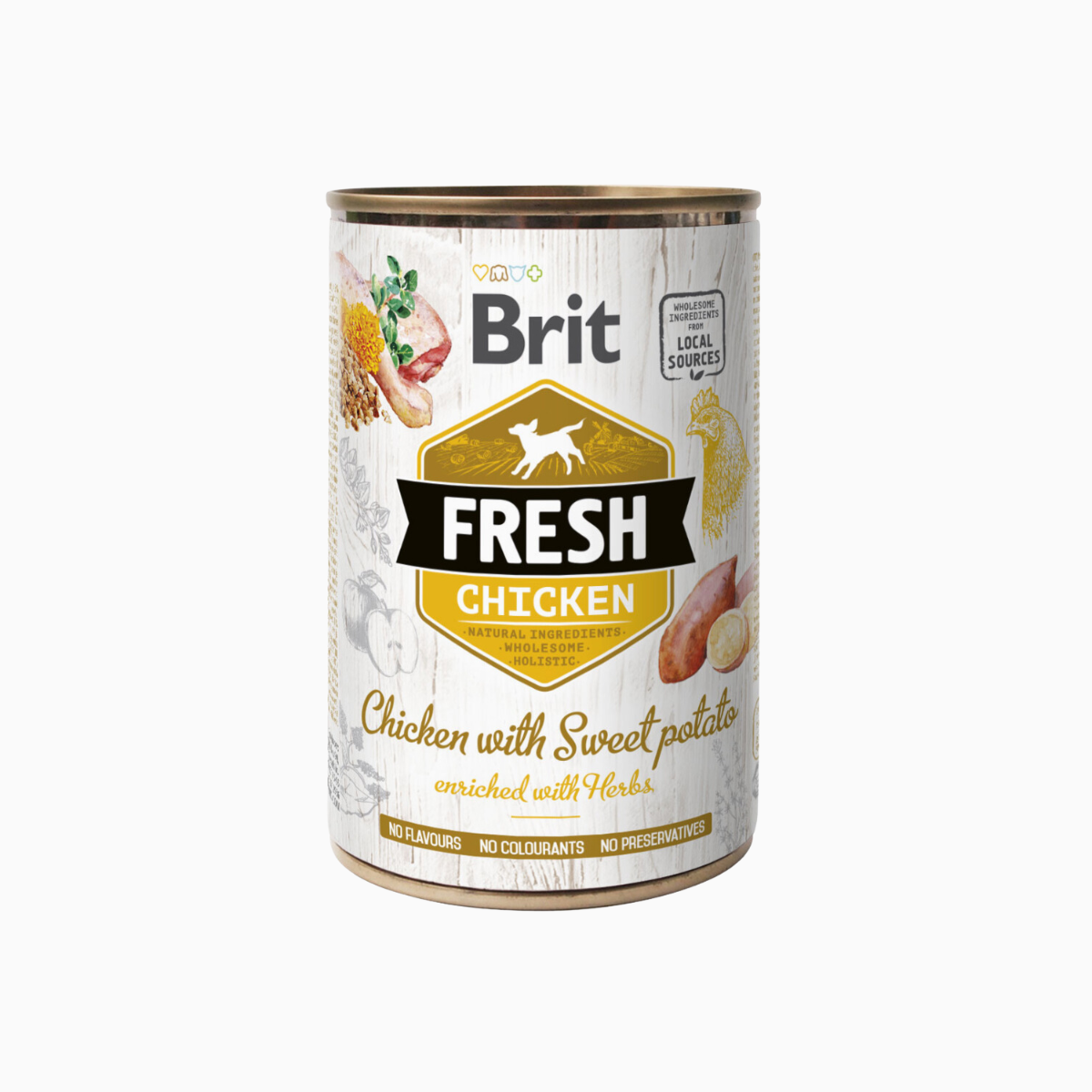 Brit Fresh Chicken with Sweet Potato 400 g – Wet Dog Food