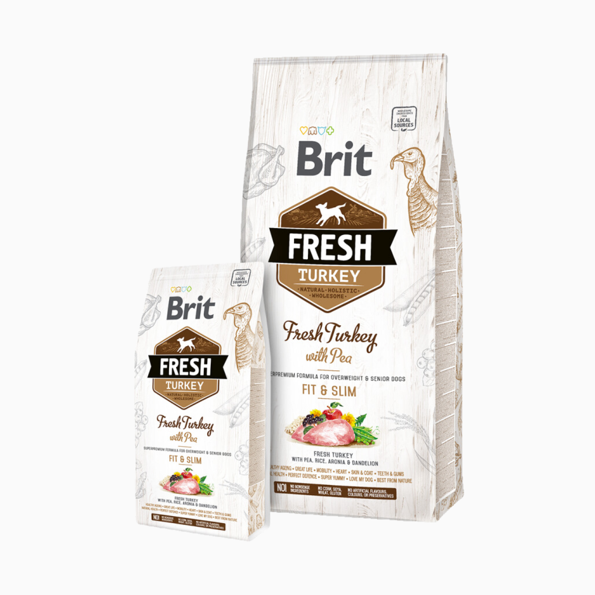 Brit Fresh Turkey with Pea Adult Fit & Slim Dog Food 12kg