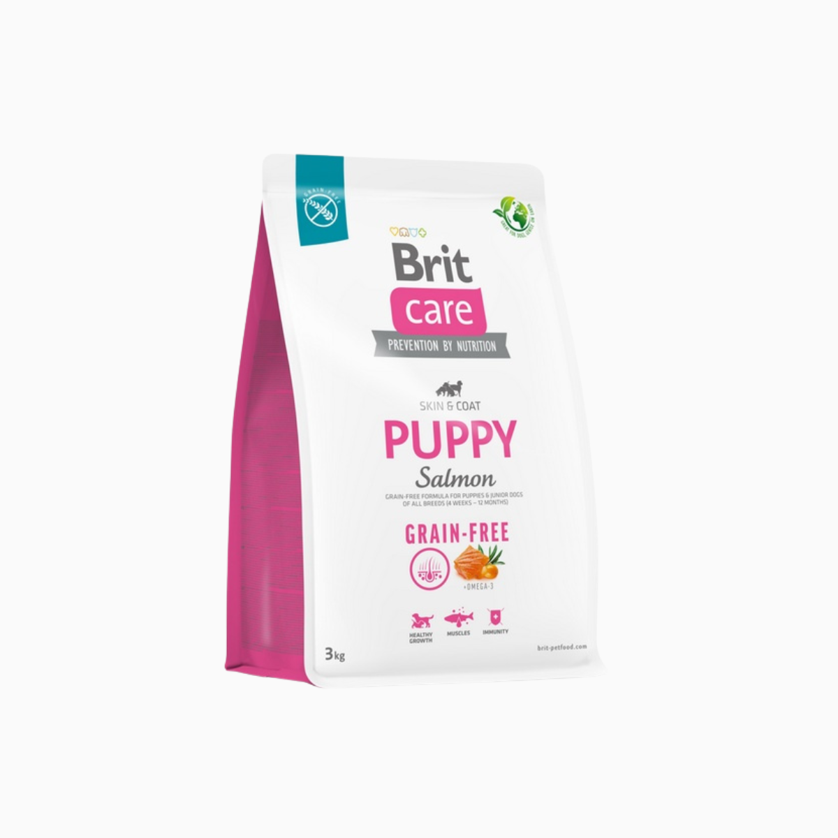 Brit Care Grain-Free Puppy Skin & Coat – Salmon & Potato – 3 kg
